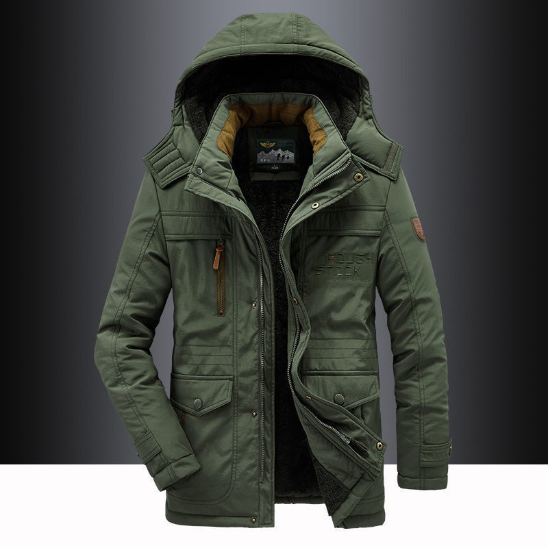 Veste matelassée homme à capuche amovible – finition déperlante