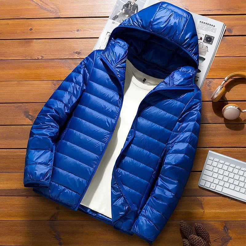 Doudoune homme matelassée chaude – capuche ou col montant