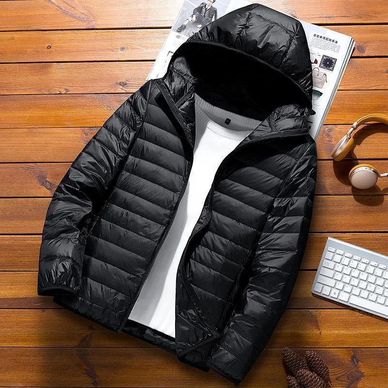 Doudoune homme matelassée chaude – capuche ou col montant
