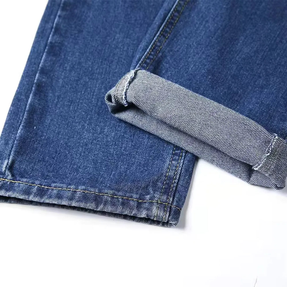 Jean homme coupe droite délavage clair – denim cinq poches