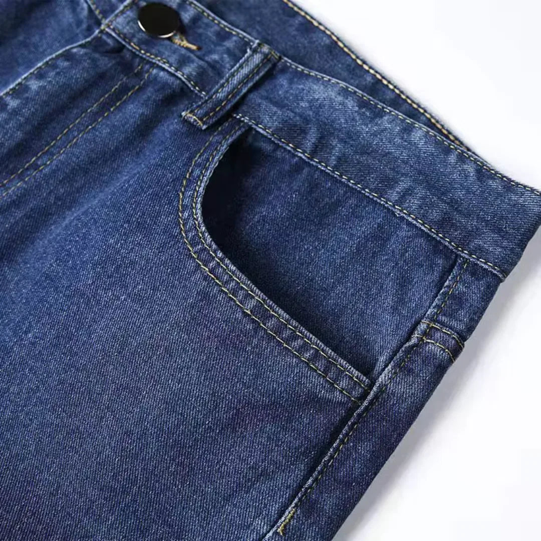 Jean homme coupe droite délavage clair – denim cinq poches