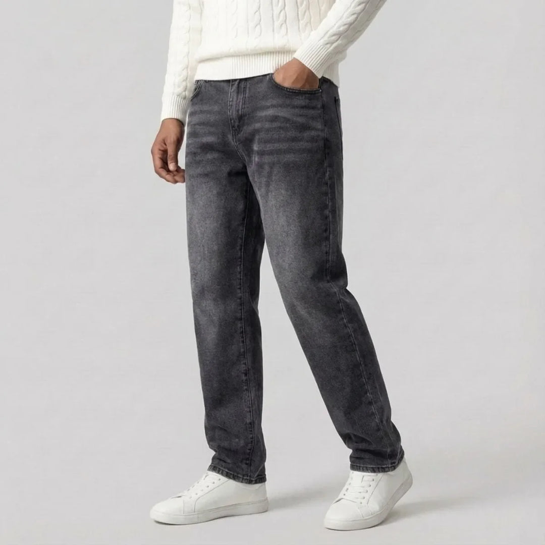 Jean droit homme coupe regular – cinq poches classique