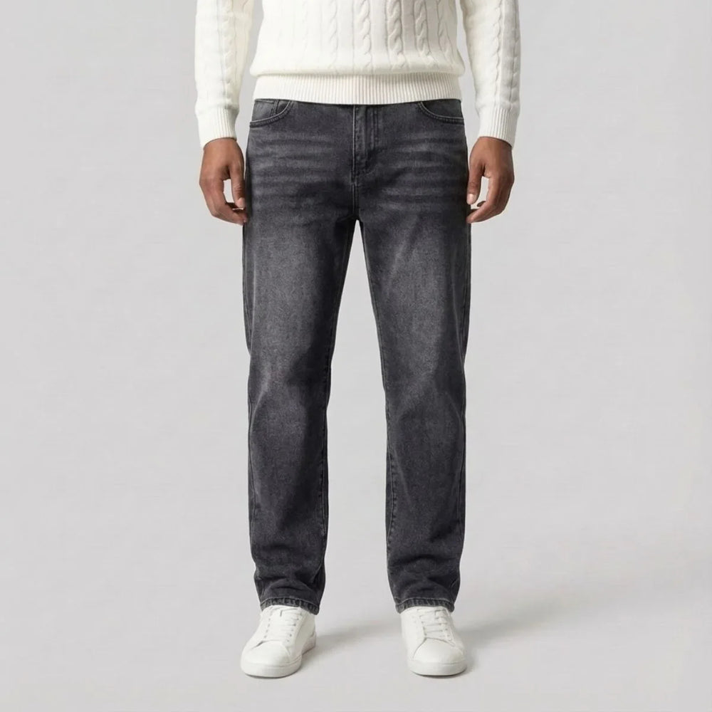 Jean droit homme coupe regular – cinq poches classique