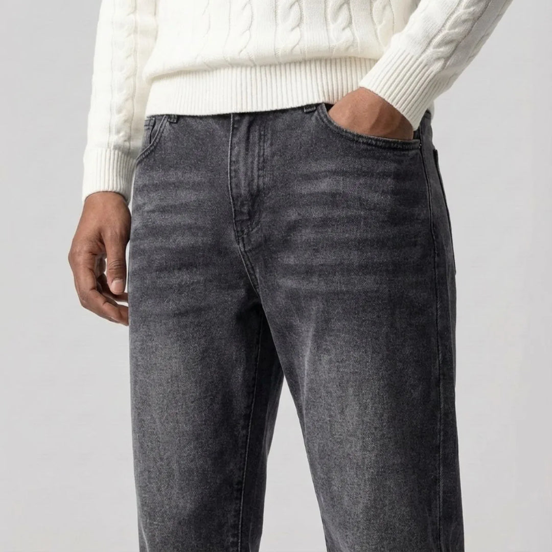 Jean droit homme coupe regular – cinq poches classique