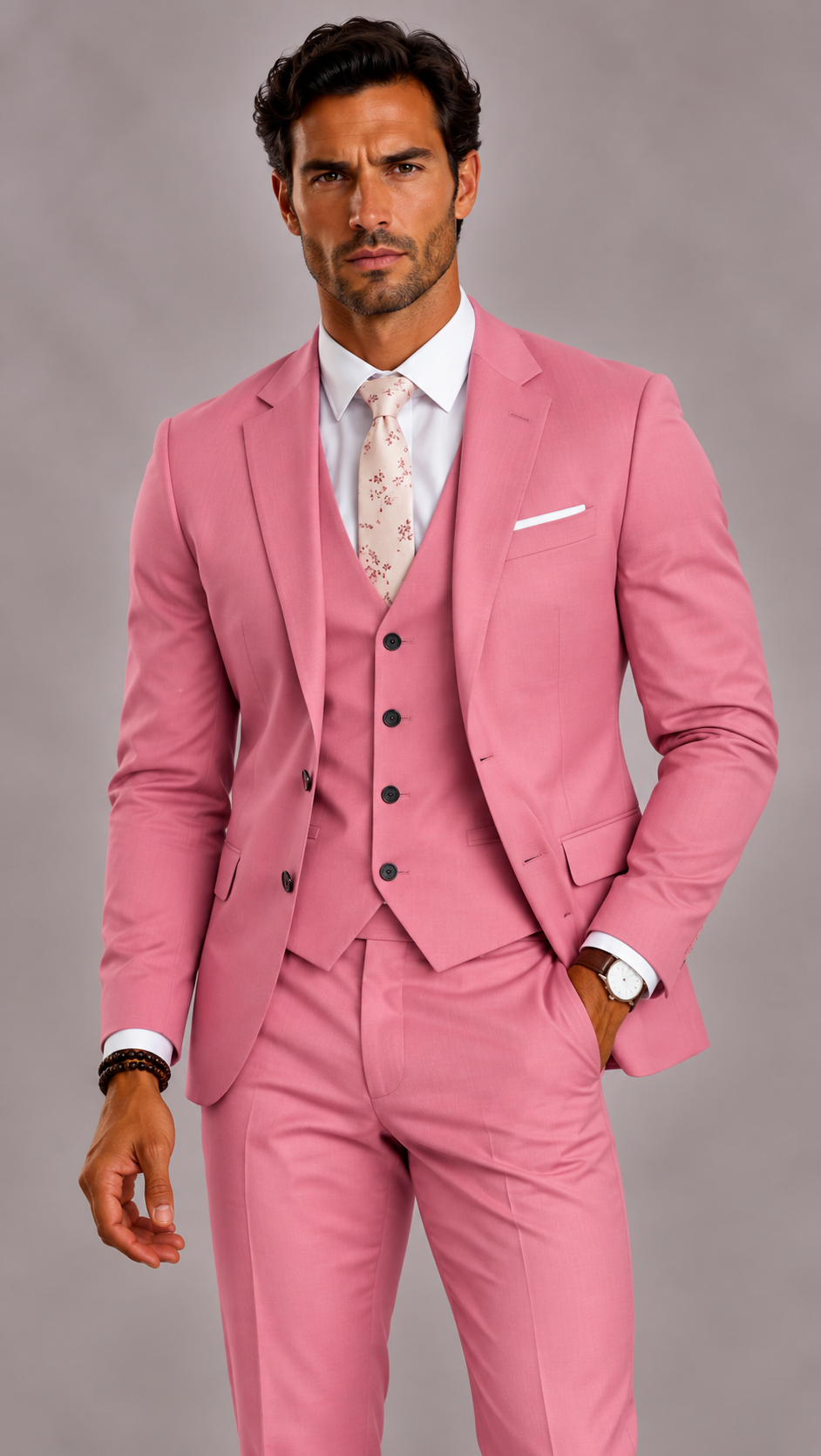 Costume 3 pièces homme coupe slim, mariage et cérémonie