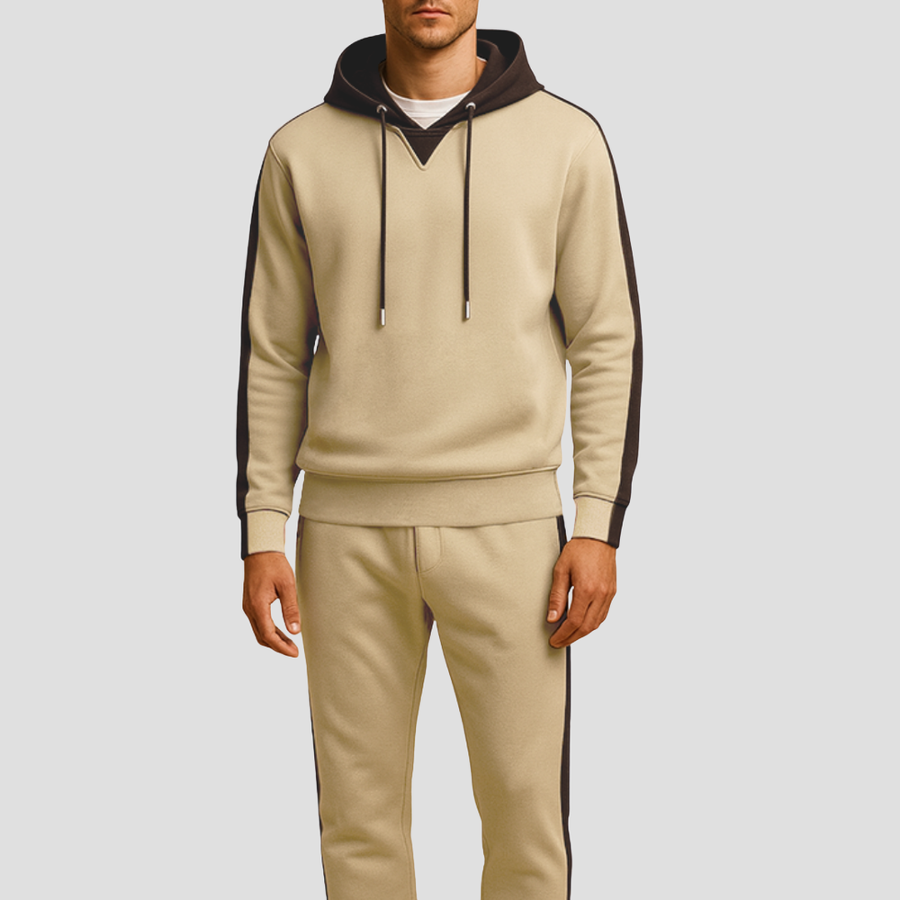 Survêtement homme en mesh doux – hoodie et jogger respirants