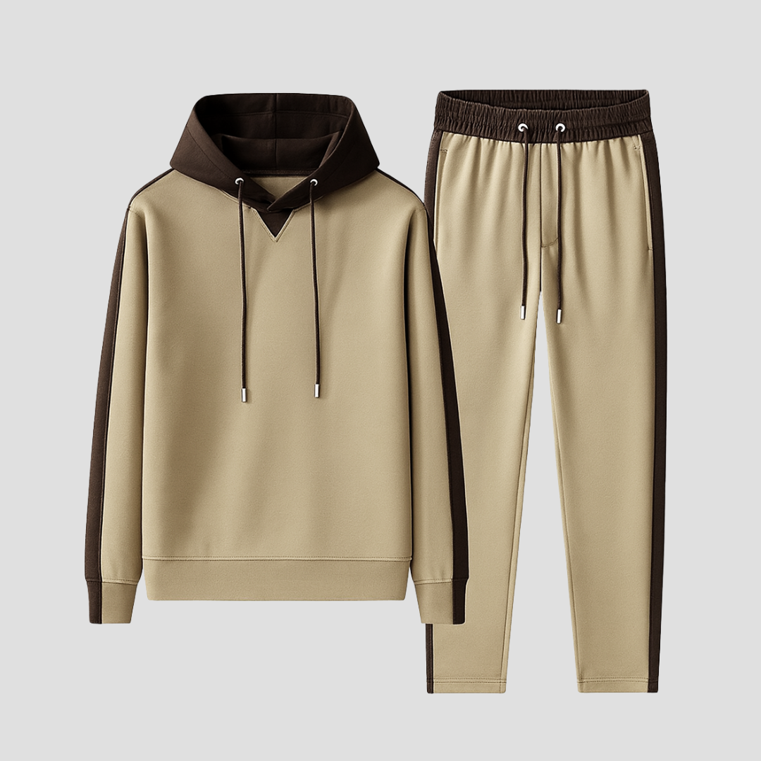 Survêtement homme en mesh doux – hoodie et jogger respirants