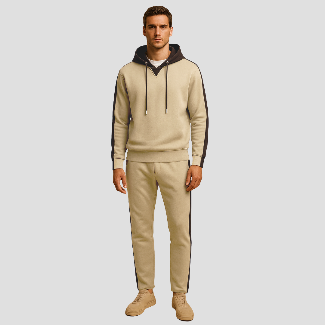 Survêtement homme en mesh doux – hoodie et jogger respirants