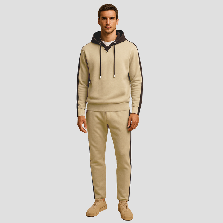 Survêtement homme en mesh doux – hoodie et jogger respirants