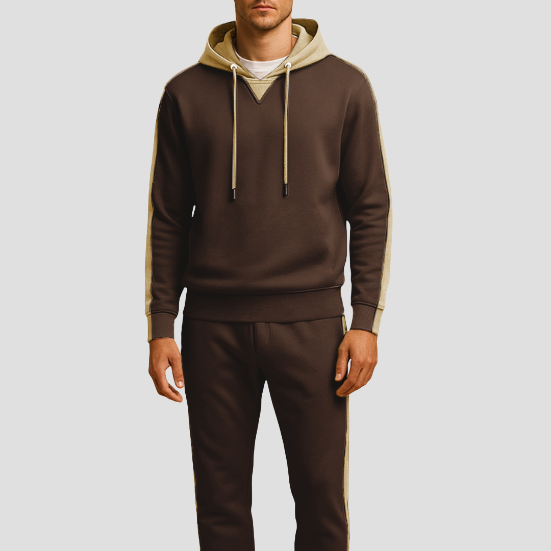 Survêtement homme en mesh doux – hoodie et jogger respirants