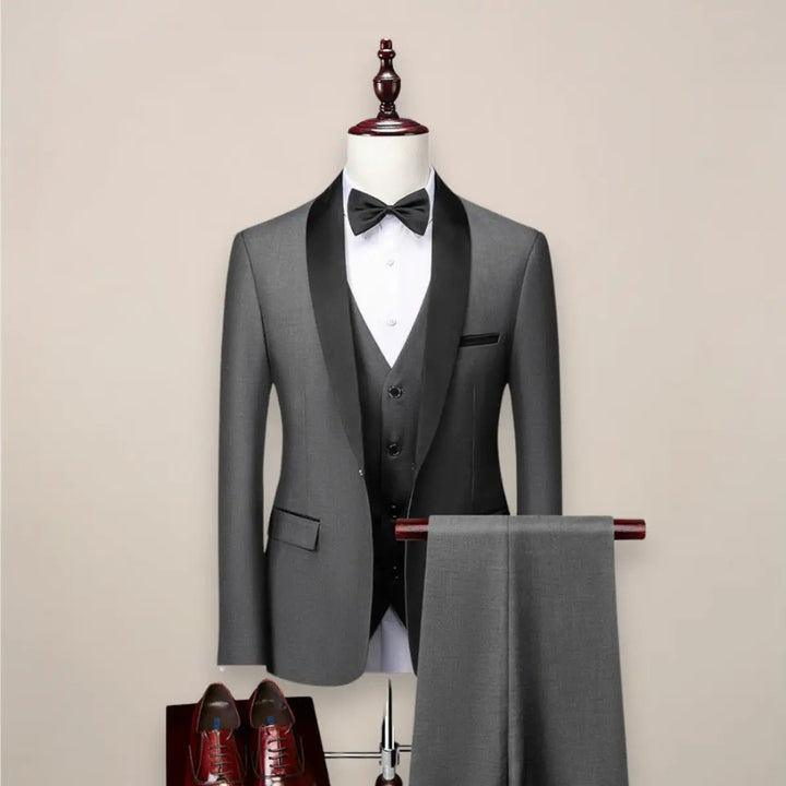 Smoking trois pièces homme coupe slim – soirées et mariages