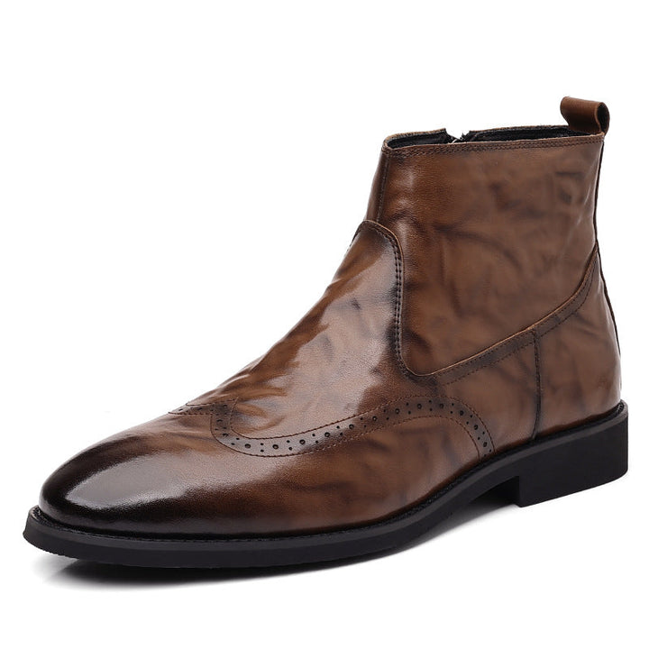 Boots chelsea Sonic-19 bout golf – finition cirée lustrée
