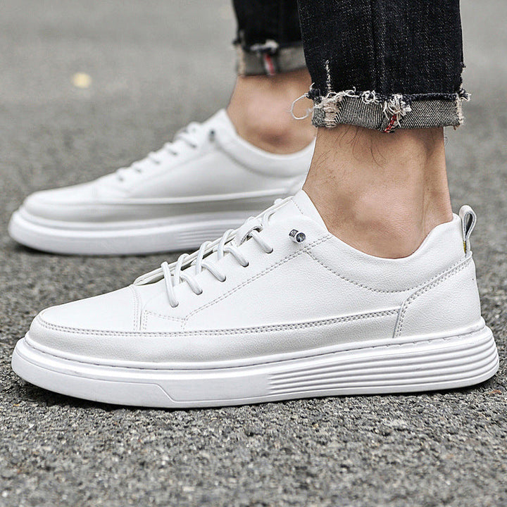 Baskets basses homme – empiècements surpiqués ton sur ton
