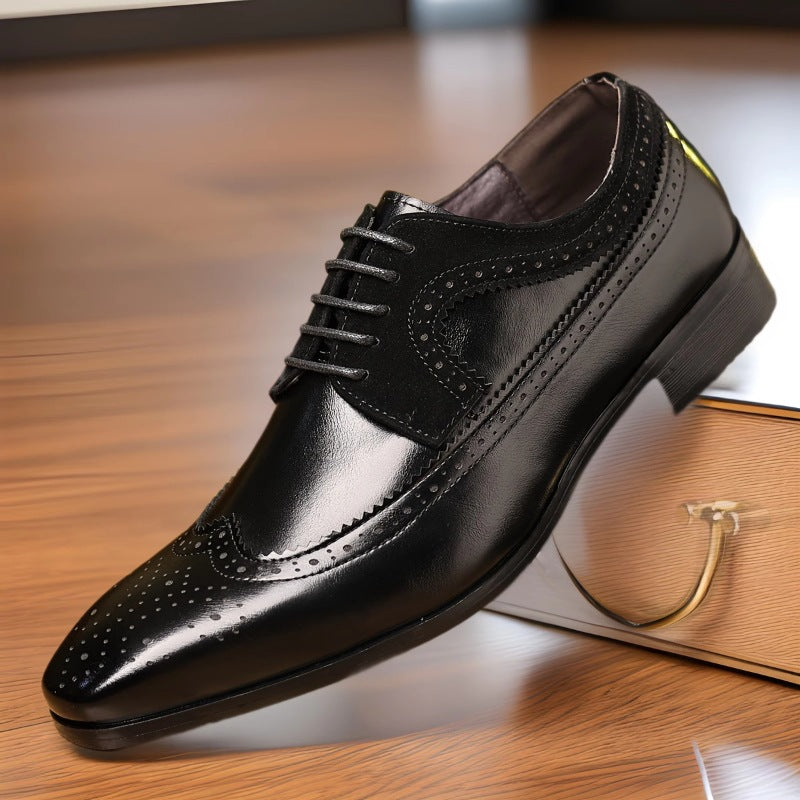 Chaussures brogue Ember-15 – charme classique, finition brillante