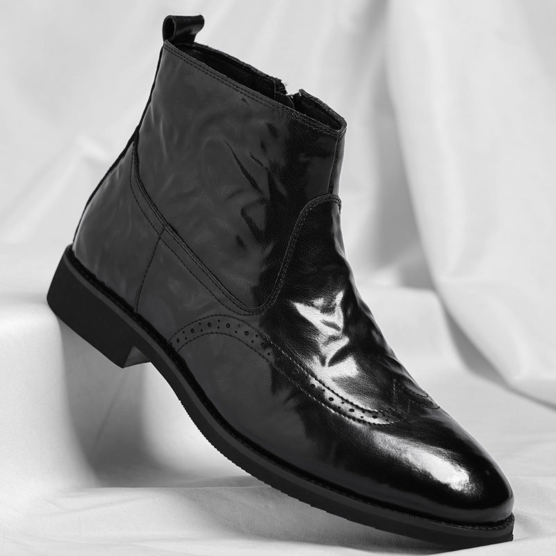 Boots chelsea Sonic-19 bout golf – finition cirée lustrée