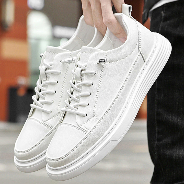 Baskets basses homme – empiècements surpiqués ton sur ton