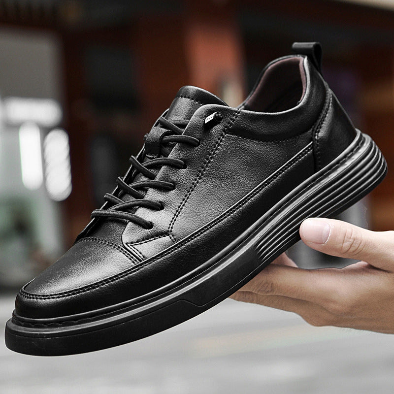 Baskets basses homme – empiècements surpiqués ton sur ton