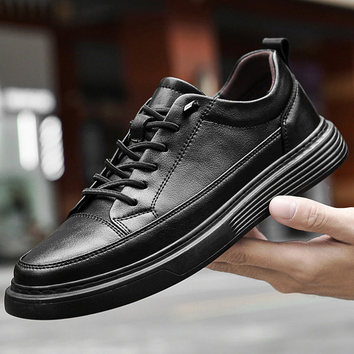Baskets basses homme – empiècements surpiqués ton sur ton