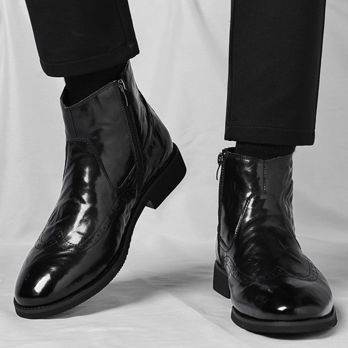 Boots chelsea Sonic-19 bout golf – finition cirée lustrée