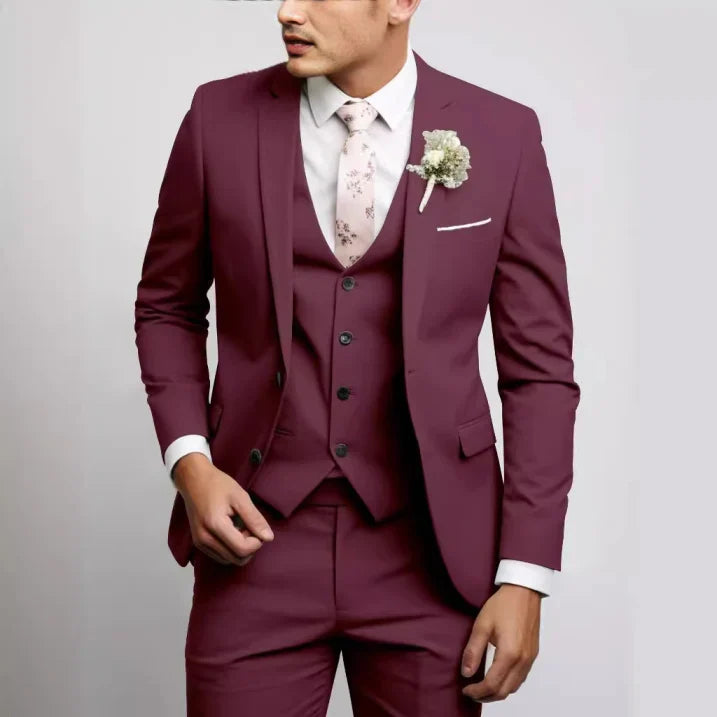 Costume 3 pièces homme coupe slim – mariage et cérémonie