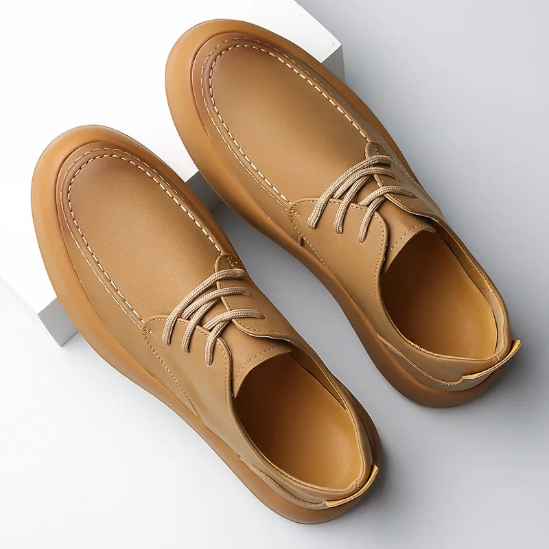 Baskets minimalistes homme – surpiqûres fines