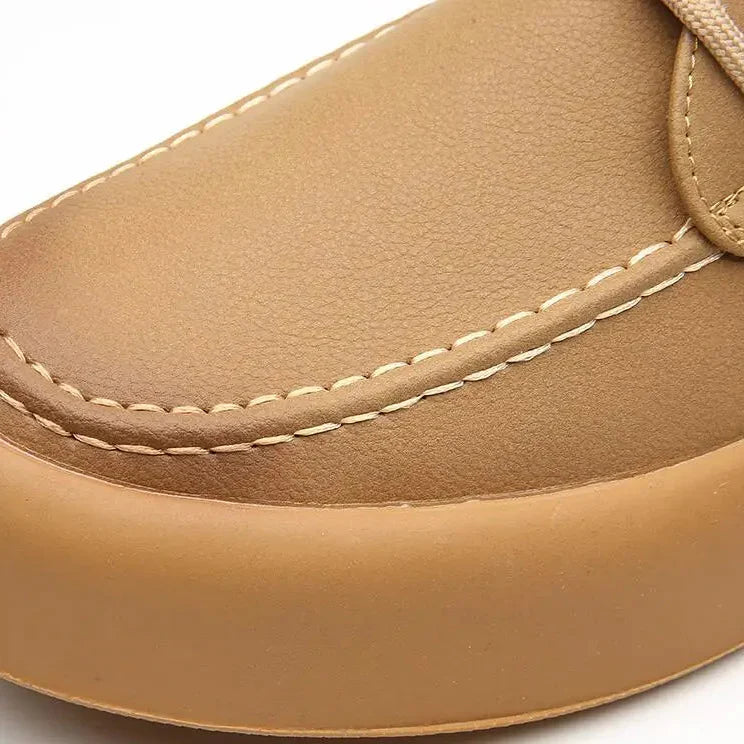 Baskets minimalistes homme – surpiqûres fines