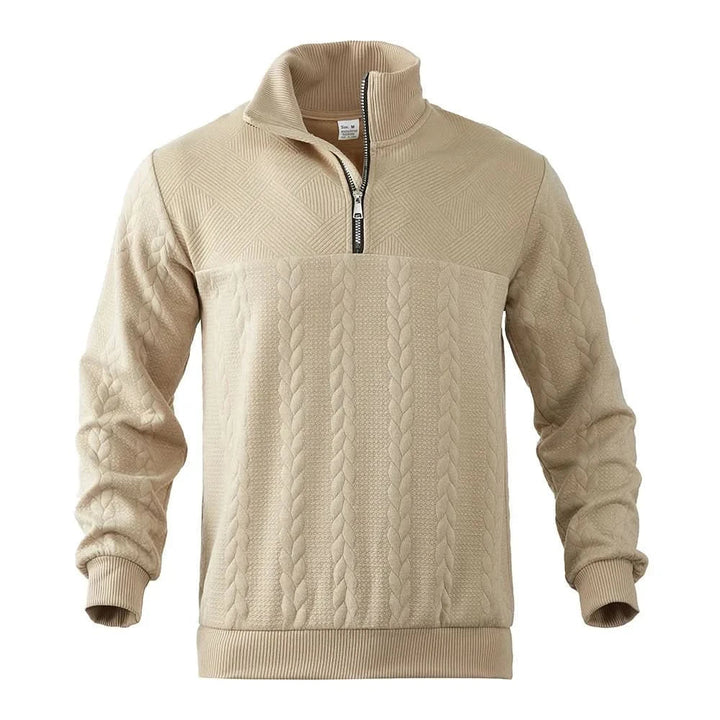Sweat homme Camden à col zippé – chaleur douce pour l'hiver