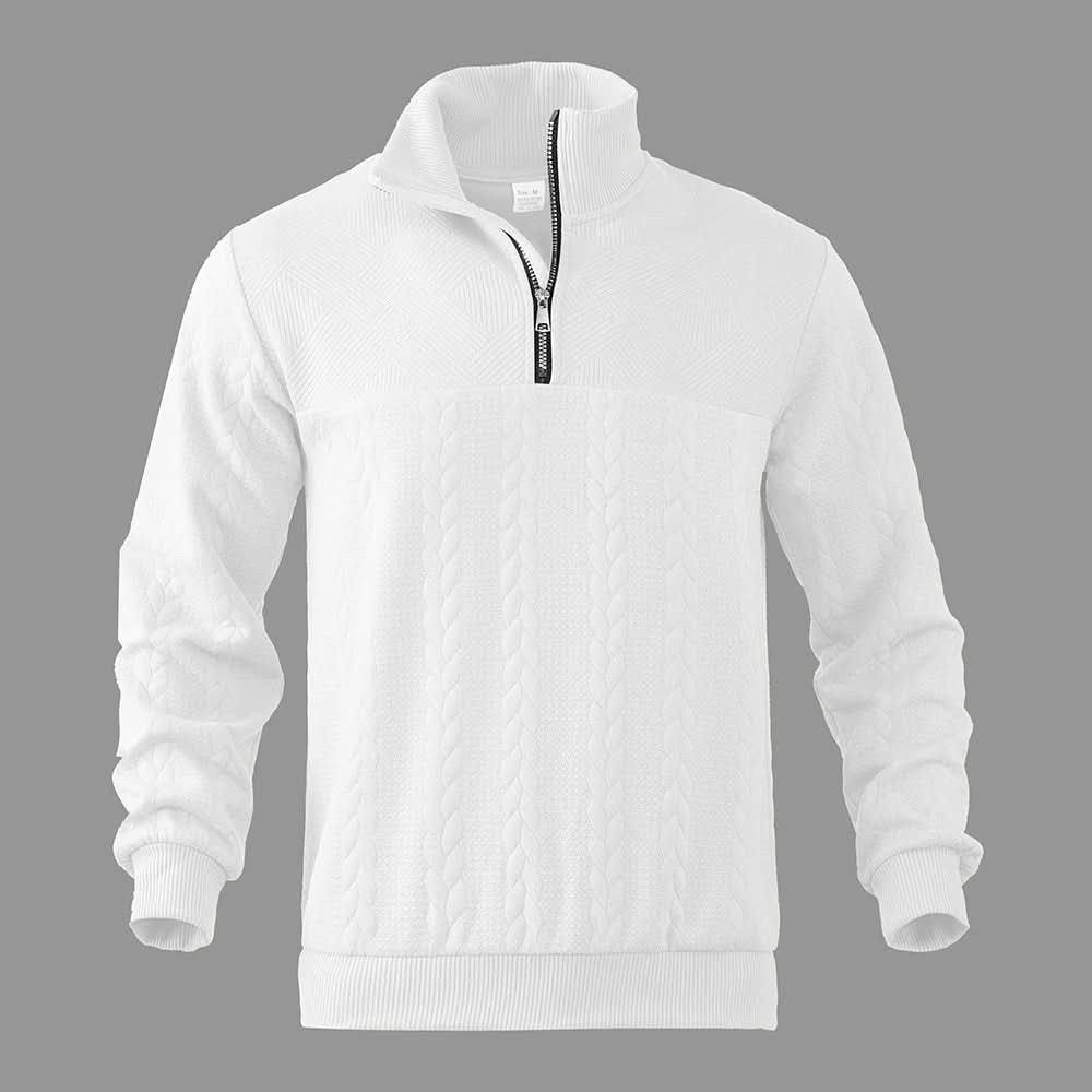 Sweat homme Camden à col zippé – chaleur douce pour l'hiver