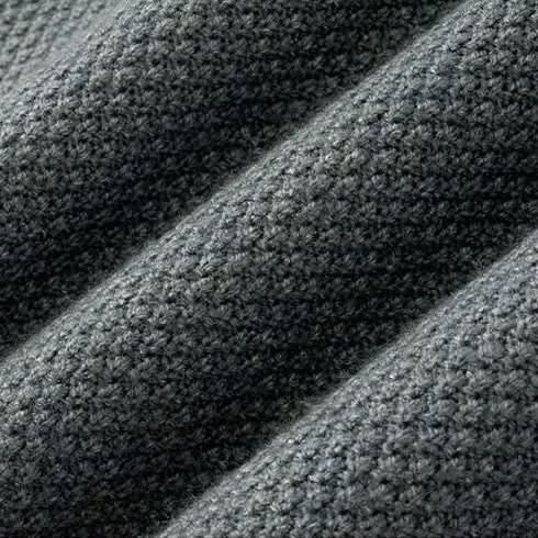 Pull homme Arden en maille jacquard – col cheminée côtelé