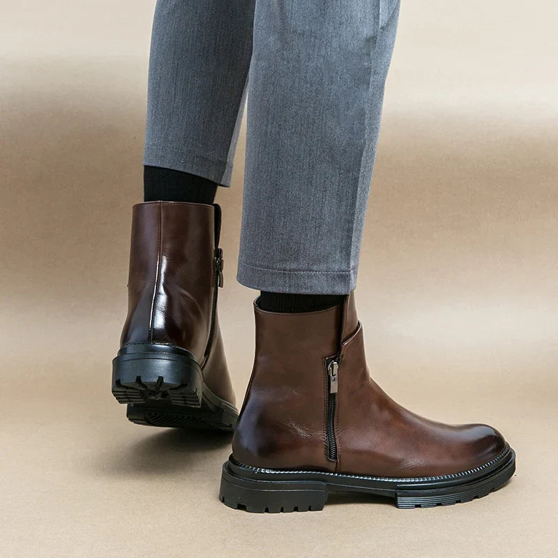 Bottines urbaines Glide-27 – zip latéral discret, ligne épurée