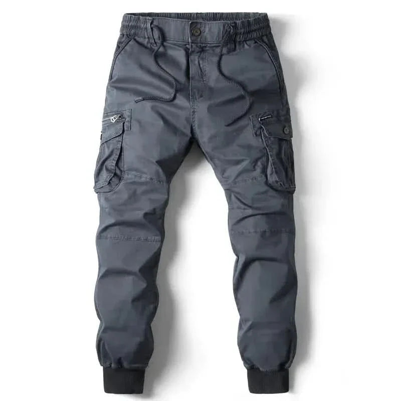 Pantalon cargo jogger homme en coton bio – coupe fuselée