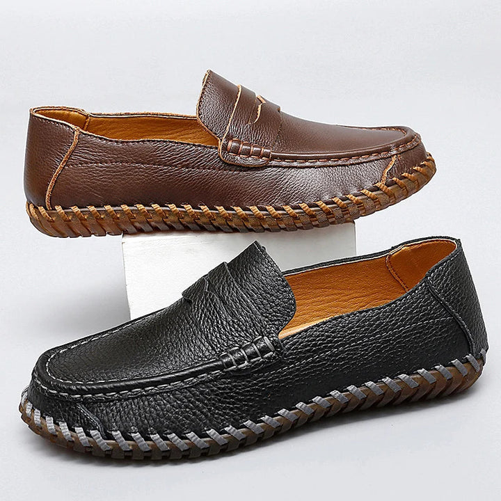 Mocassins Aero-24 – cuir d'origine italienne, coutures main
