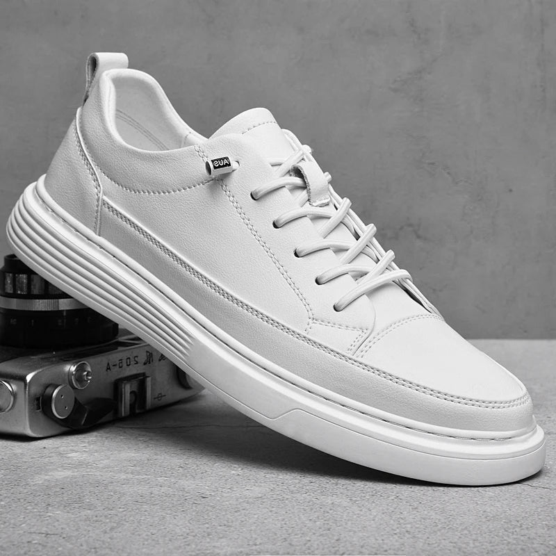 Baskets basses homme – empiècements surpiqués ton sur ton