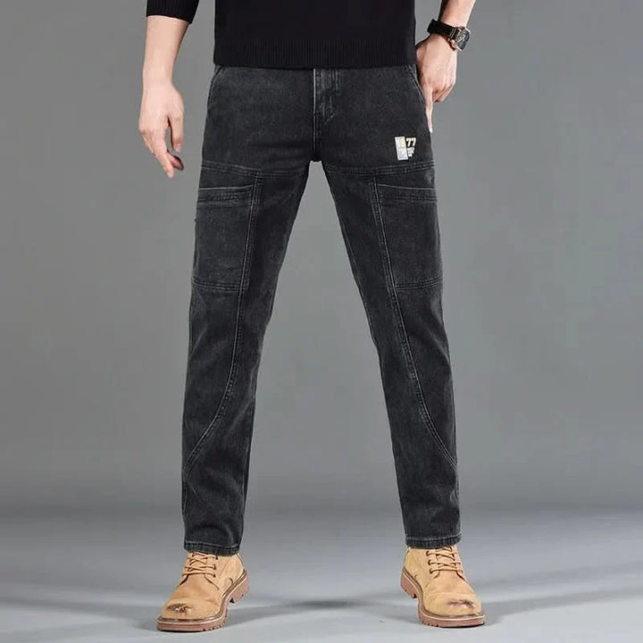Jean utility homme en denim résistant – coutures doublées