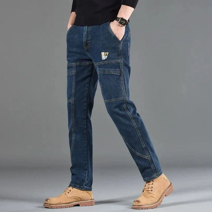 Jean utility homme en denim résistant – coutures doublées