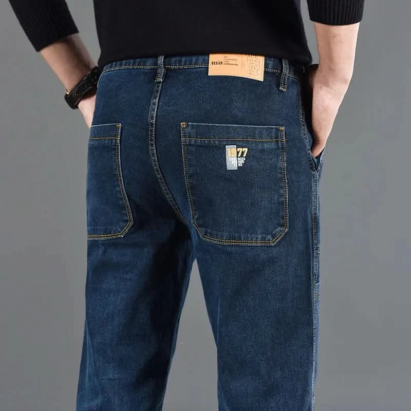 Jean utility homme en denim résistant – coutures doublées