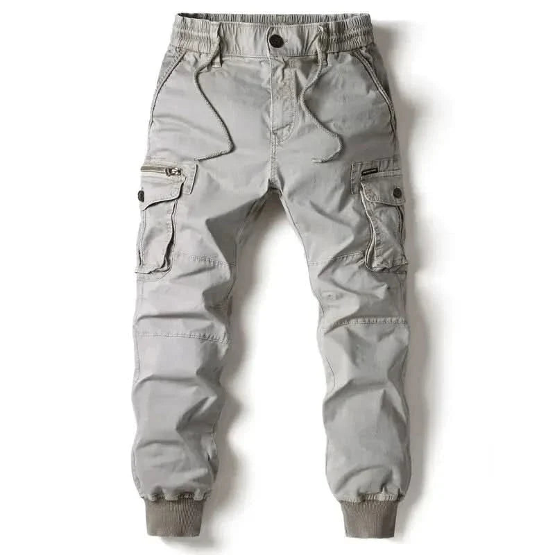 Pantalon cargo jogger homme en coton bio – coupe fuselée
