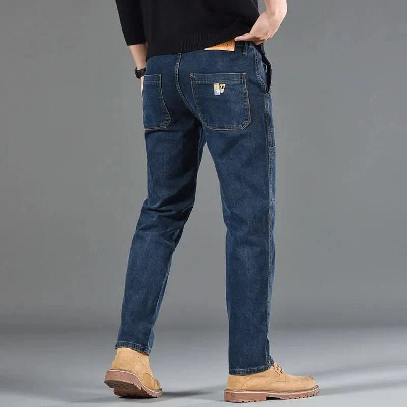 Jean utility homme en denim résistant – coutures doublées