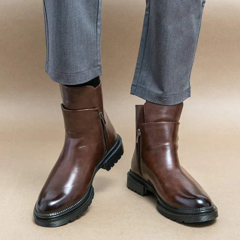 Bottines urbaines Glide-27 – zip latéral discret, ligne épurée