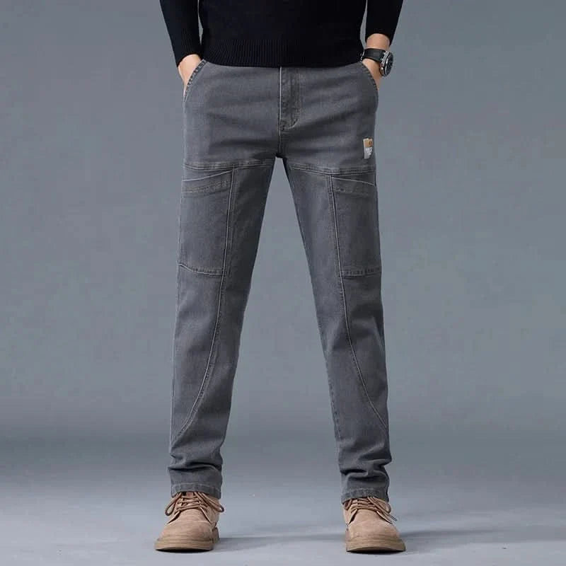 Jean utility homme en denim résistant – coutures doublées