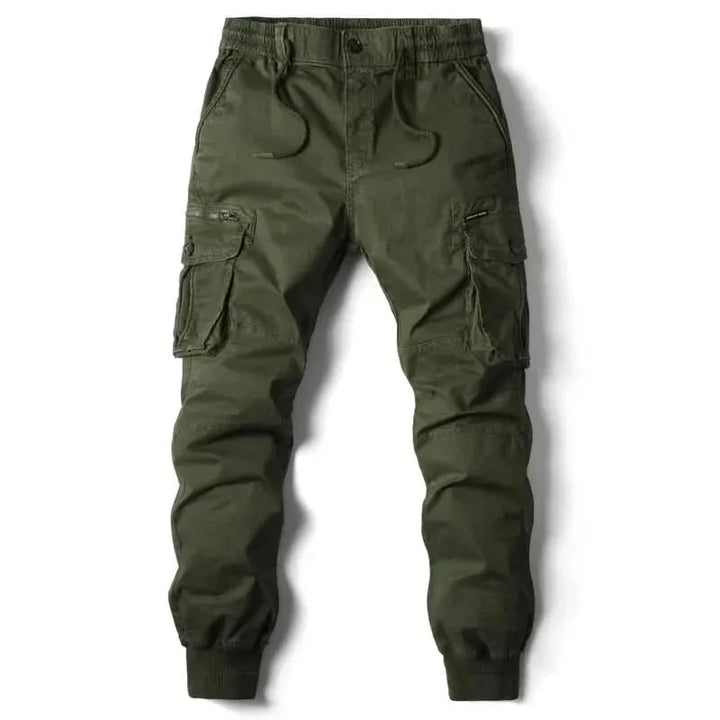 Pantalon cargo jogger homme en coton bio – coupe fuselée