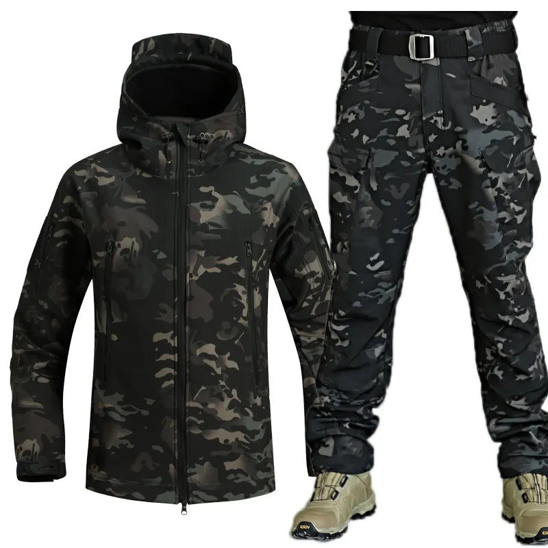 Ensemble veste et pantalon d'hiver homme – imperméable, coupe-vent