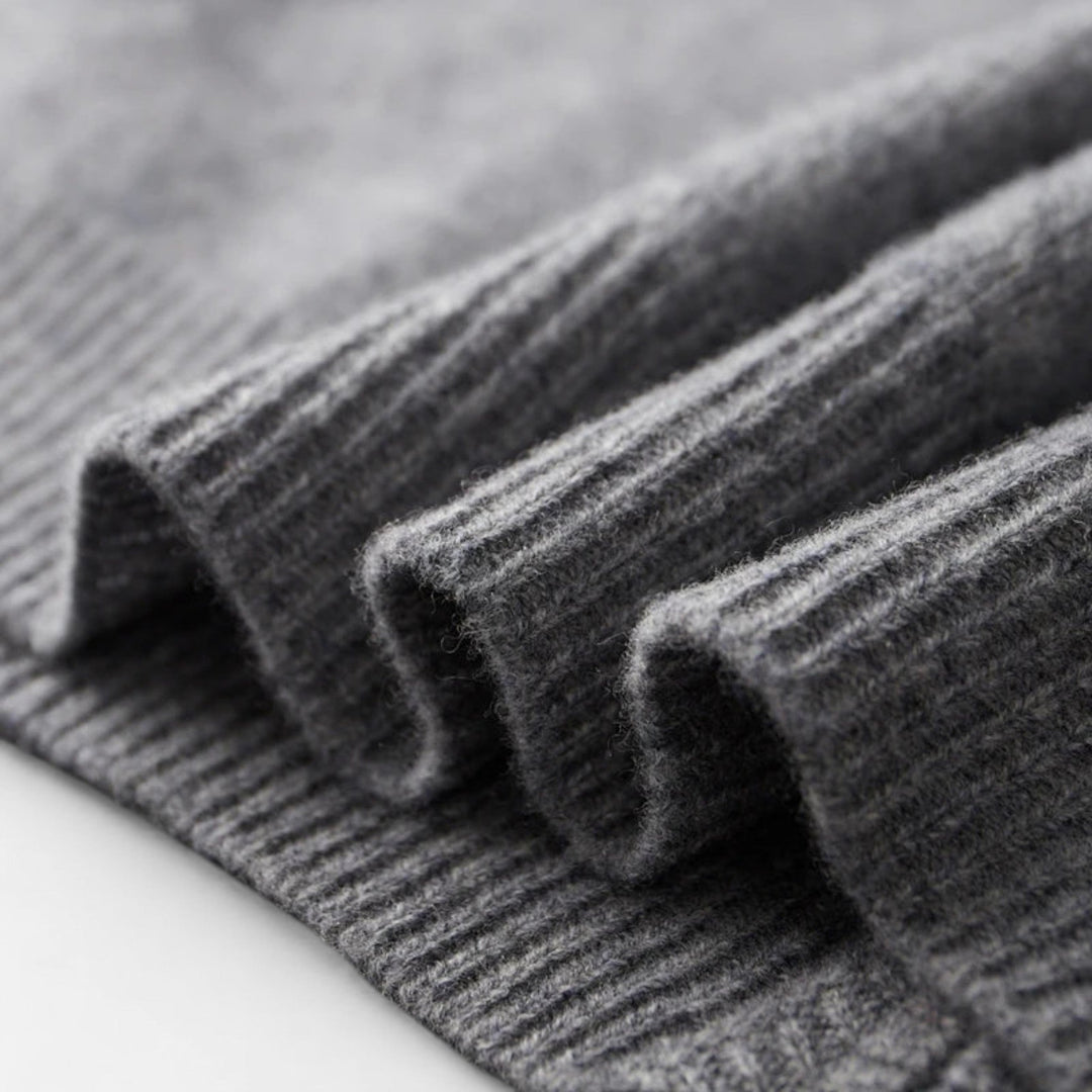 Veste en maille zippée homme en cachemire peigné – élégance sobre