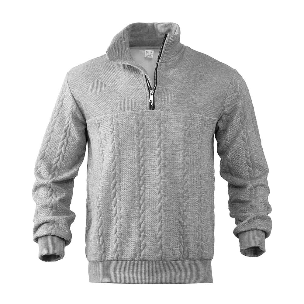 Sweat homme Camden à col zippé – chaleur douce pour l'hiver
