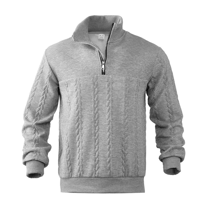Sweat homme Camden à col zippé – chaleur douce pour l'hiver
