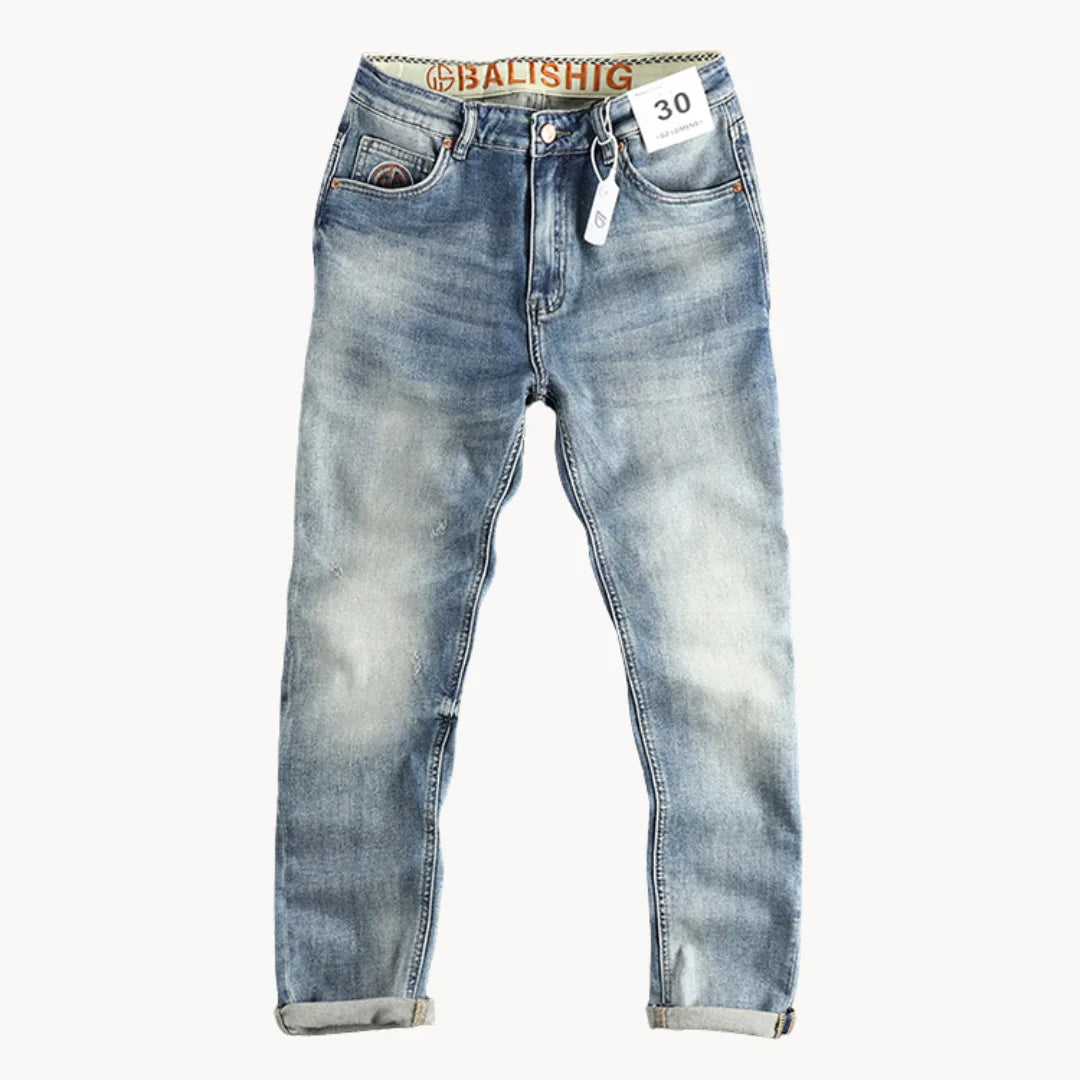 Jean slim Hugo délavé bleu clair – revers tendance