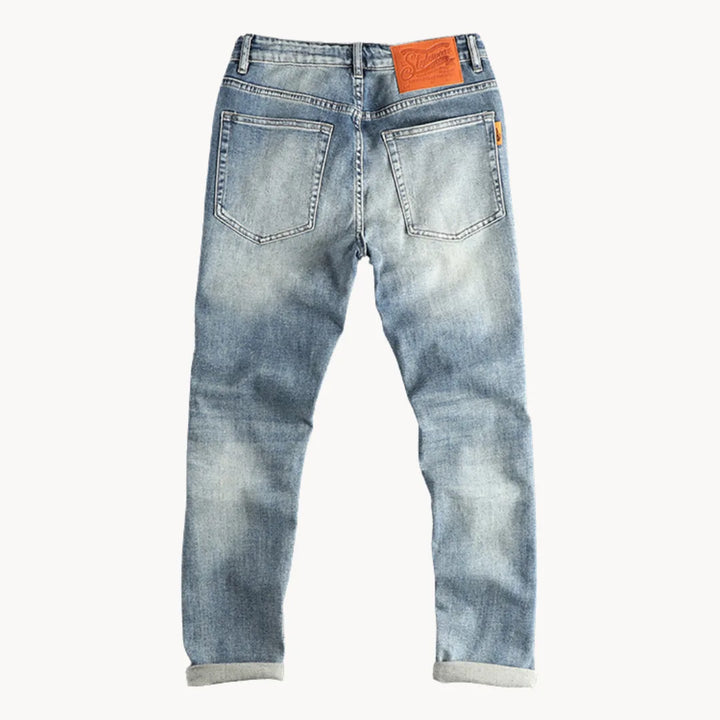 Jean slim Hugo délavé bleu clair – revers tendance