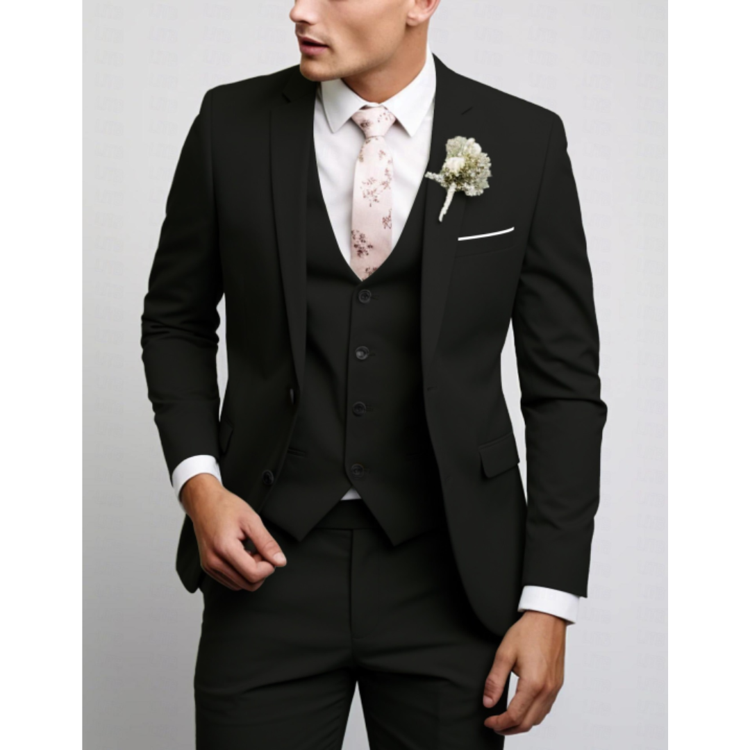 Costume 3 pièces homme coupe slim – mariage et cérémonie