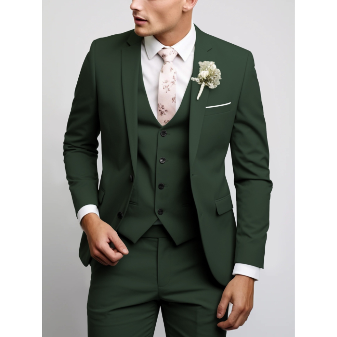 Costume 3 pièces homme coupe slim – mariage et cérémonie