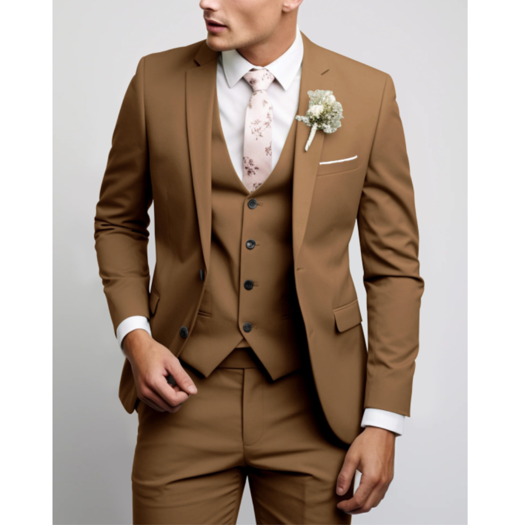 Costume 3 pièces homme coupe slim – mariage et cérémonie